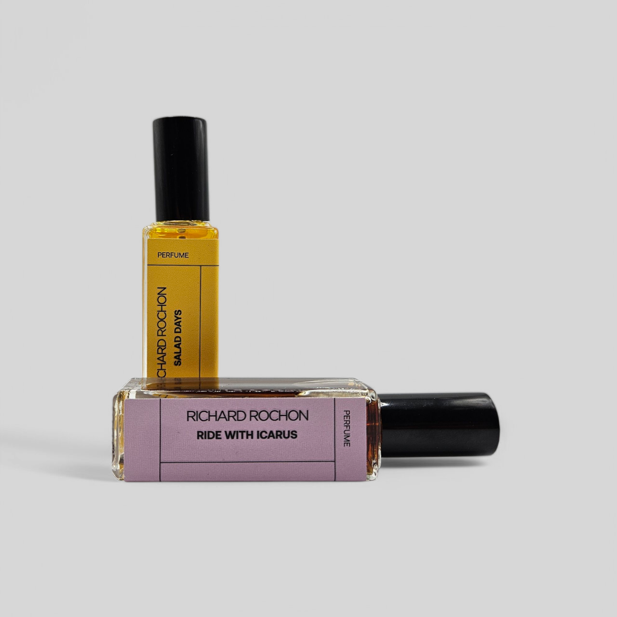 Luxury niche fragrance duo – Richard Rochon Duet III with floral green and vanilla smoky scents