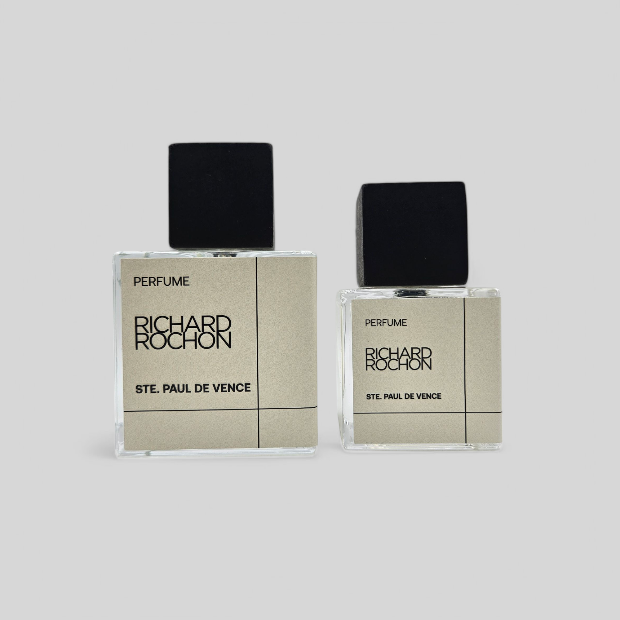 Ste. Paul de Vence by Richard Rochon – unisex artisan perfume with citrus and coconut notes, 100 mL and 50 mL bottle